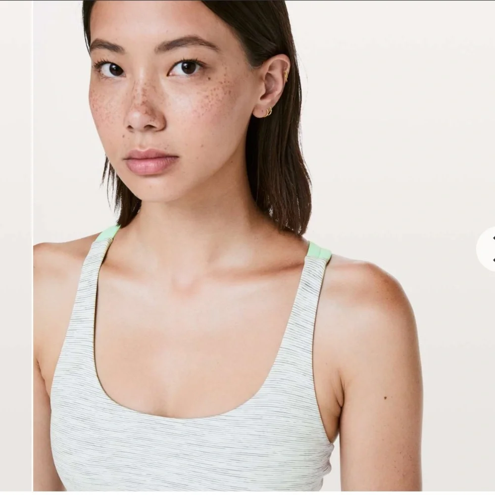 Lululemon Energy Bra Wee Are From Space Nimbus Battleship/Citra Lime Size 8